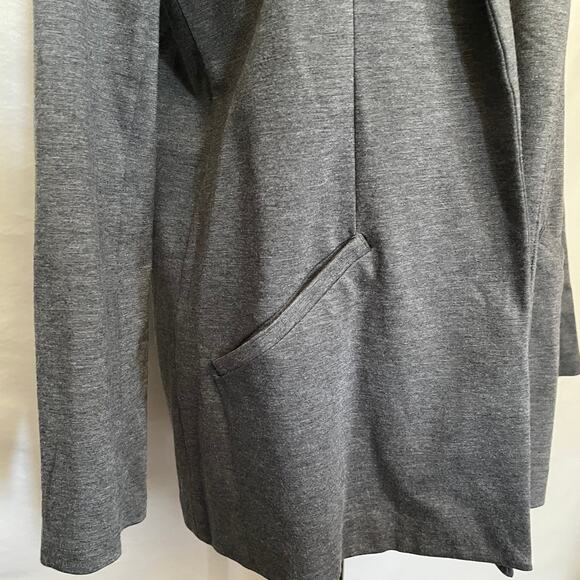 Leith Open Front Cardigan Womens Jacket Size S Gray Scandi Minimal Clean Girl - Picture 5 of 10